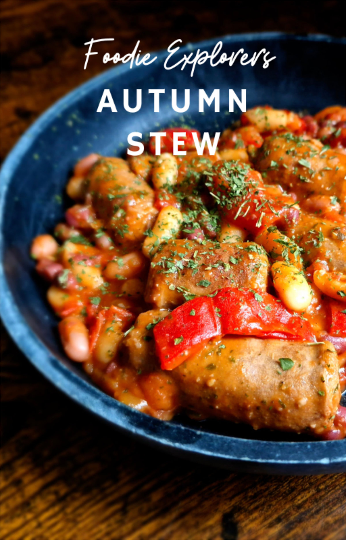 Autumn Stew - Merguez Sausage, tomato and bean stew