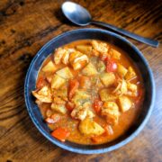 Prawn, Pepper and Potato Stew