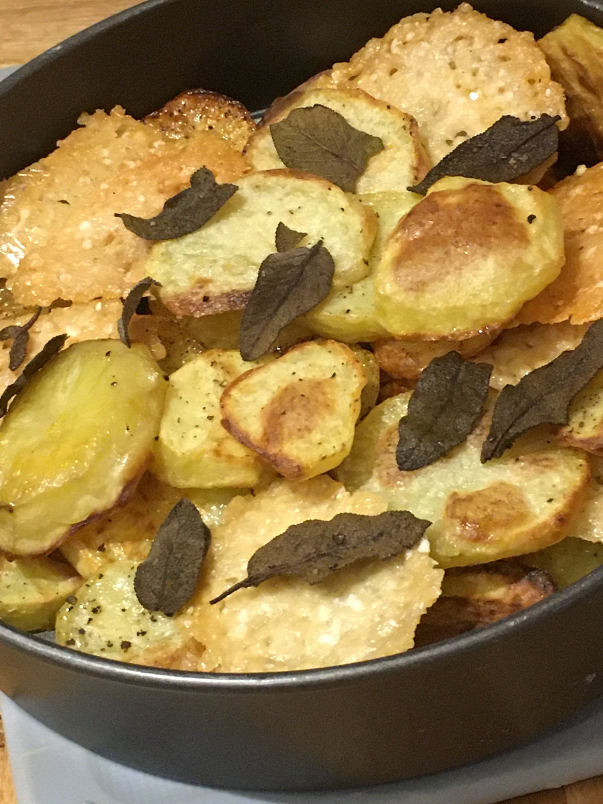 Potato, Parmesan and Sage bake