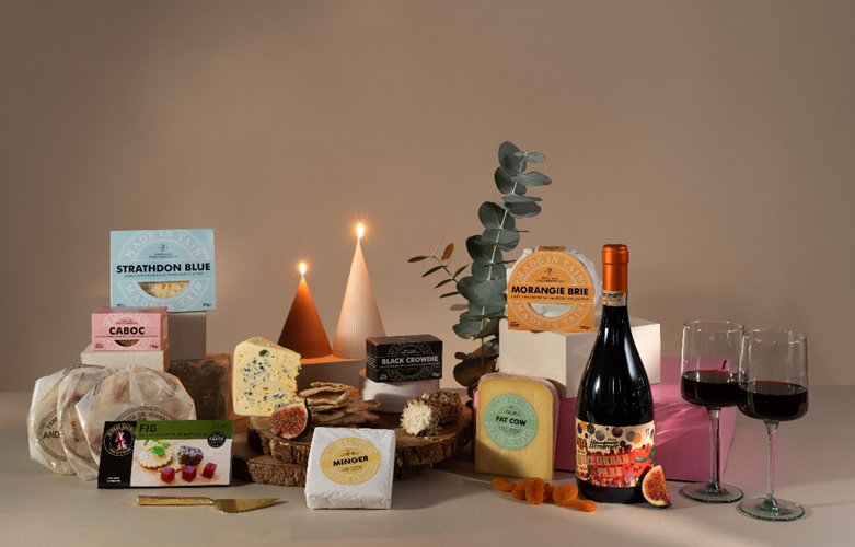 Highland fine cheese hamper for christmas