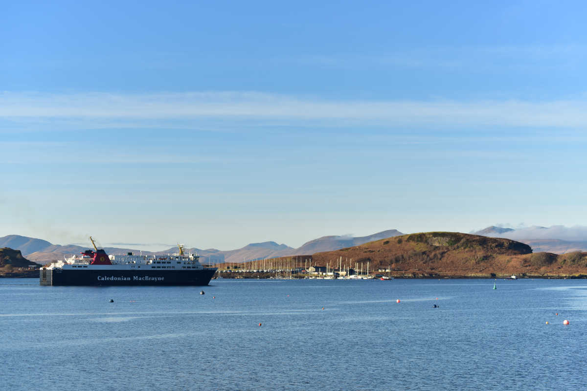 Oban Bay Hotel - watching the Mull ferry