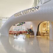 Louis Vuitton store and Le Café Cyril Lignac at Louis Vuitton Heathrow Terminal 2