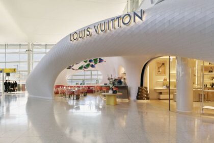 Louis Vuitton store and Le Café Cyril Lignac at Louis Vuitton Heathrow Terminal 2