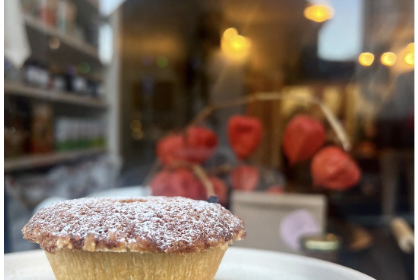 Hazelnut & Sourdough Breadcrumb Frangipane topped Mince Pies by Twelve Triangles