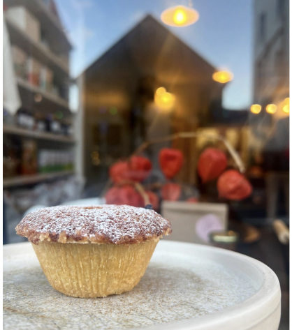 Hazelnut & Sourdough Breadcrumb Frangipane topped Mince Pies by Twelve Triangles