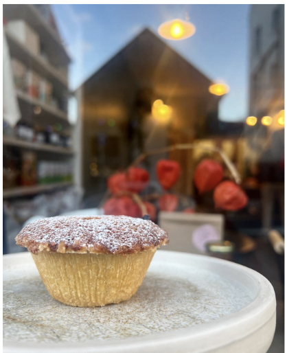 Hazelnut & Sourdough Breadcrumb Frangipane topped Mince Pies by Twelve Triangles