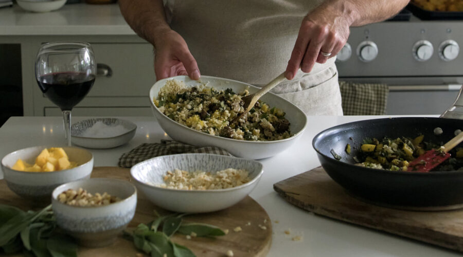 Pumpkin, Sage & Chestnut Stuffing Recipe