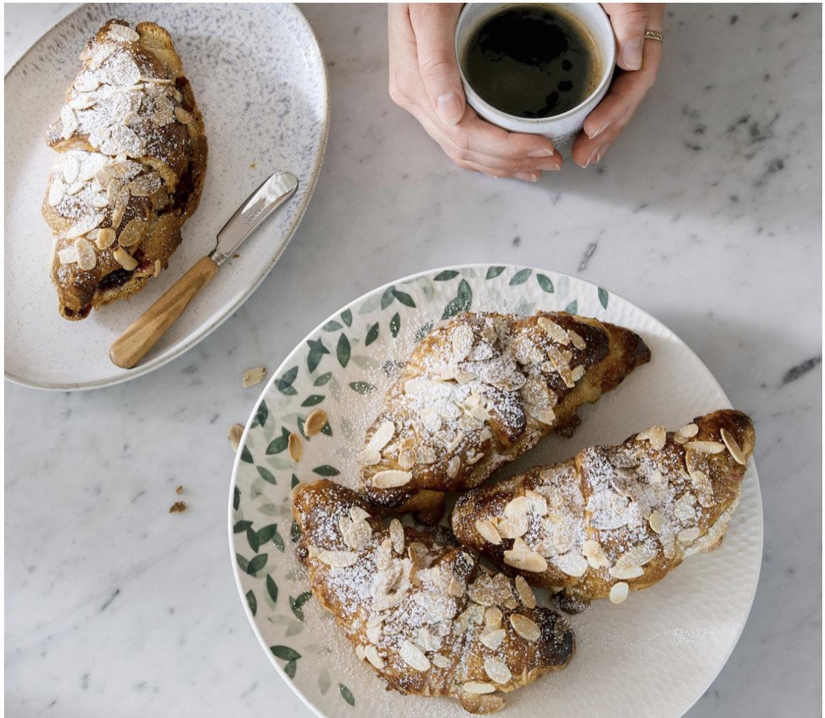 blackberry frangipane croissants