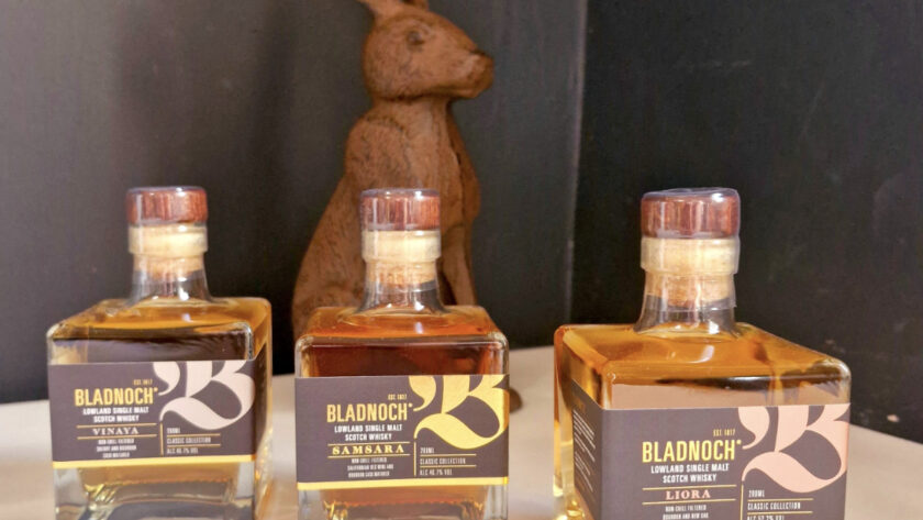 bladnoch whisky tasting pack bottles