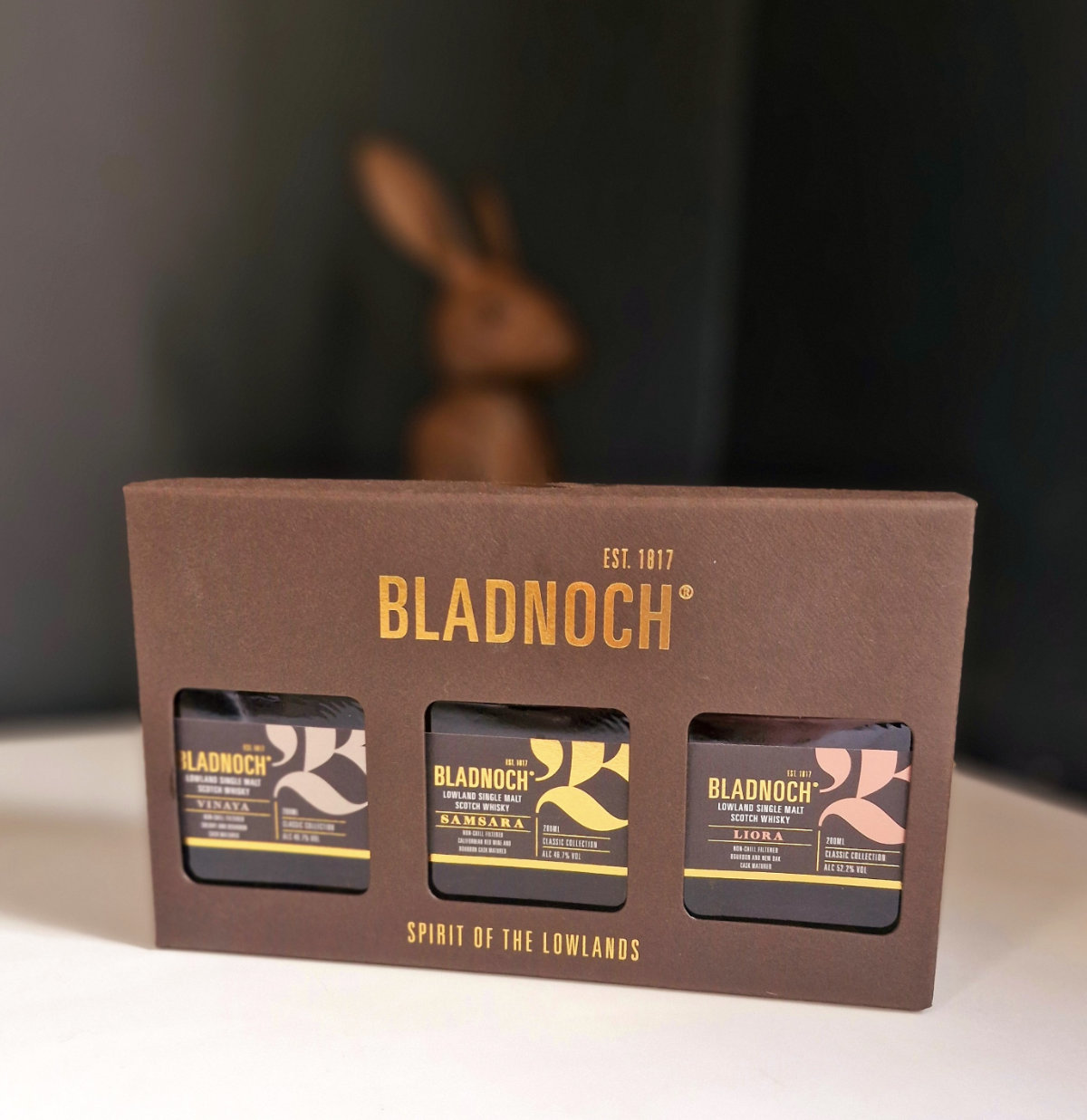 bladnoch whisky tasting pack box