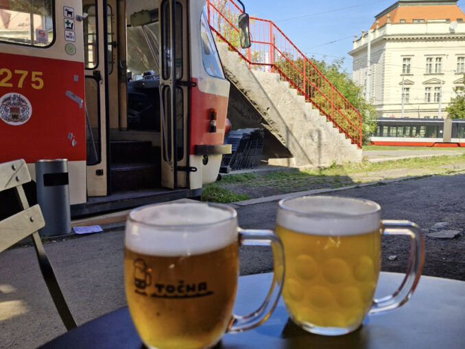 Točna Dlabačov tram bar prague